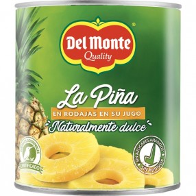 DEL MONTE Piña en rodajas lata 820 grs